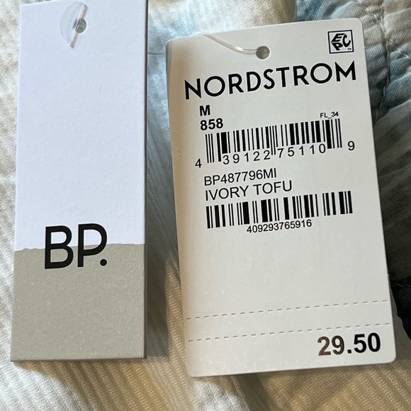 BP Nordstrom’s women’s size medium ivory tofu one piece ribbed bodysuit New - Picture 6 of 8